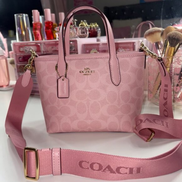 Coach Handbags - coach mini city pink powder